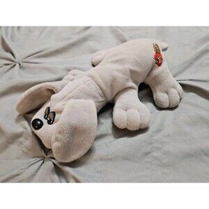 Vintage Pound Puppy Plush 1985 7 inch Light Gray Puppy No Tag